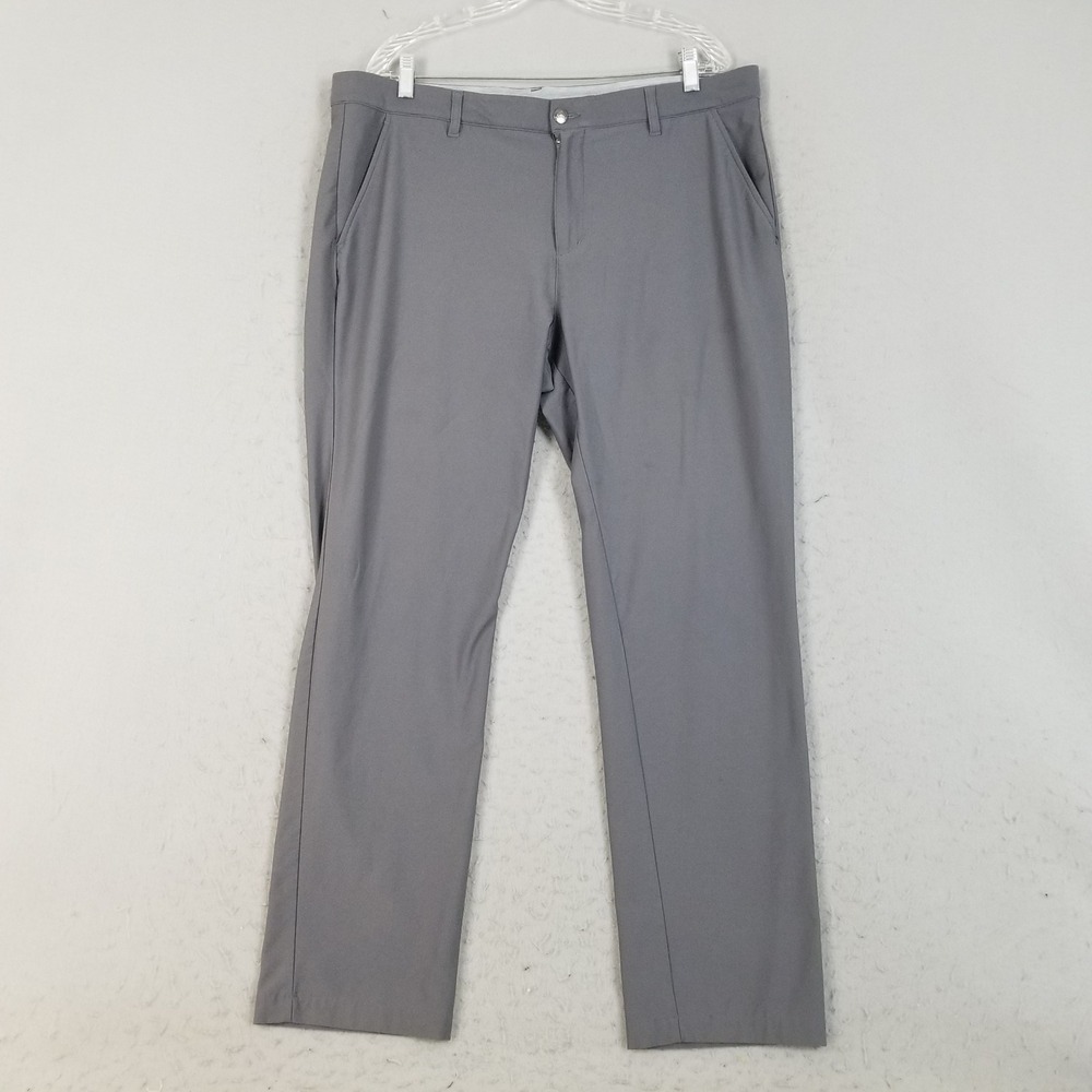Adidas Golf Pants Mens 38x32 Gray Ultimate365 Lightweight Dri-FIT Performance